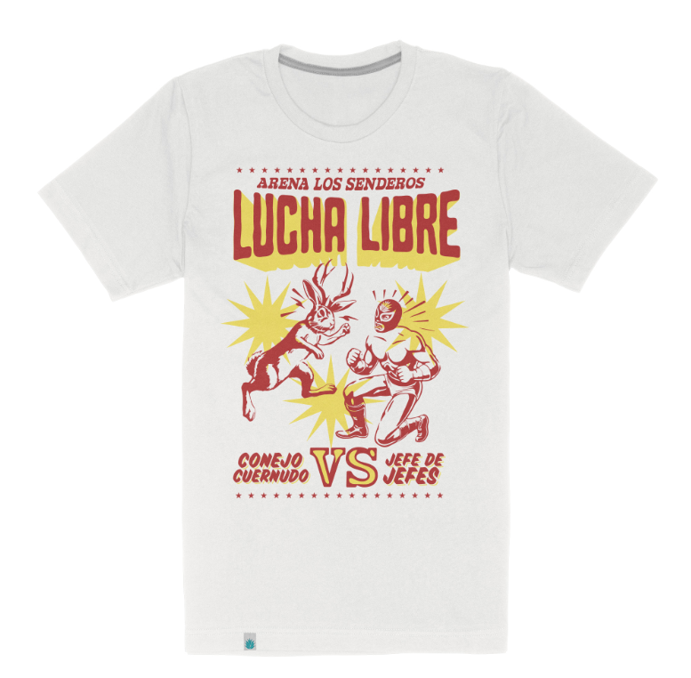 Lucha Libre T-Shirt- Vintage White